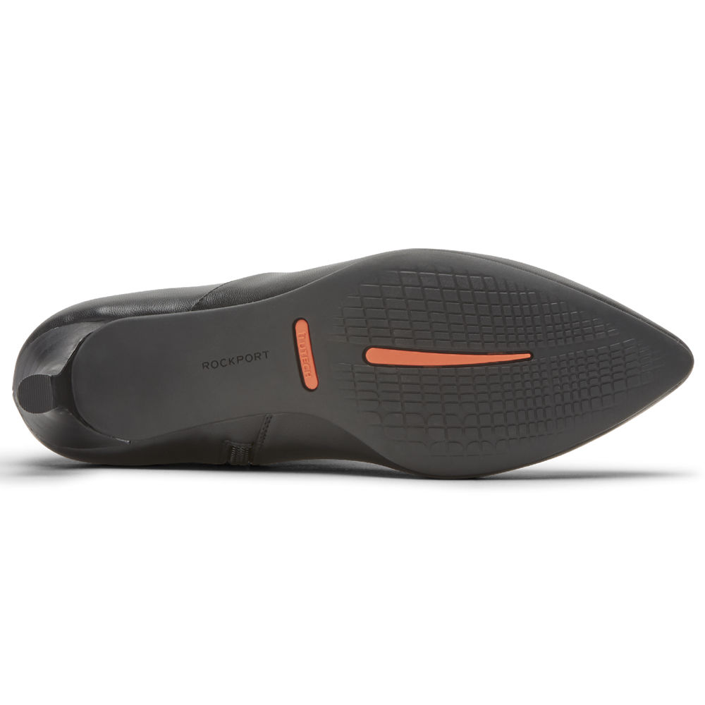 Botki Rockport Damskie Czarne - Total Motion Alaiya Stretch - AY4176530